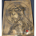 Famous bronze Jesus wall relief for church decor